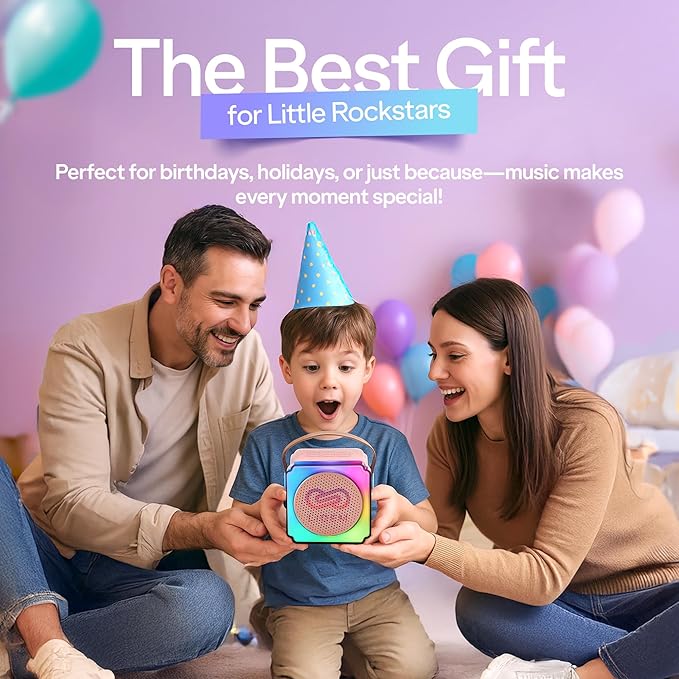 Karaoke Machine for Kids (1, Pink)