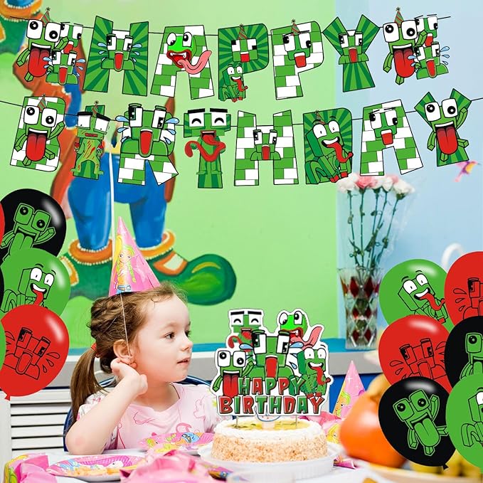 Unspeak-able Party Decorations,Birthday Party Supplies For Unspeak-able Party Supplies Includes Banner - Cake Topper - 12 Cupcake Toppers - 18 Balloons