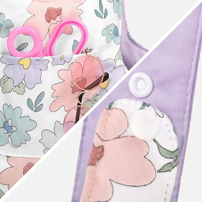 GAGAKU Baby Doll Carrier for Kids, Stuffed Animal Carrier Reborn Baby Carrier with Adjustable Straps, Baby Doll Accessories - Purple (Flowers)