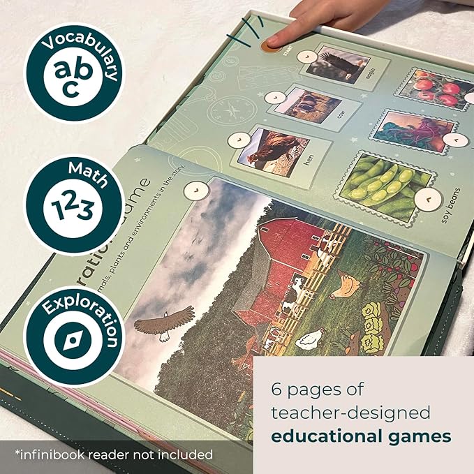 Cali's Books Jack and The Beanstalk infinibooklet - infinibook Interactive Storybook for Kids, Learning Book for Toddlers