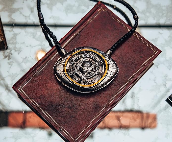 Toynk Marvel Studios Doctor Strange in the Multiverse Of Madness Brass Eye Of Agamotto Prop Replica Necklace