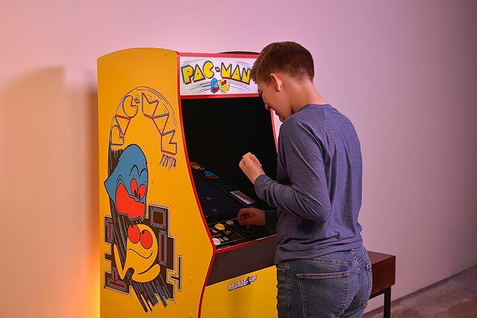 Arcade1Up PAC-Man Deluxe Arcade Machine for Home - 5 Feet Tall - 14 Classic Games