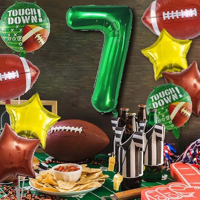 Football Balloons Set Football Birthday Party Decorations Football Touchdown Sports Theme Birthday Party Decoration, Tailgate Game Day Football Theme Supplies Birthday Party Decorations