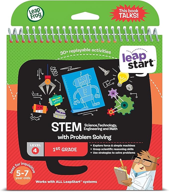LeapFrog LeapStart 1st Grade Activity Book: STEM (Science, Technology, Engineering, Math) and Problem Solving