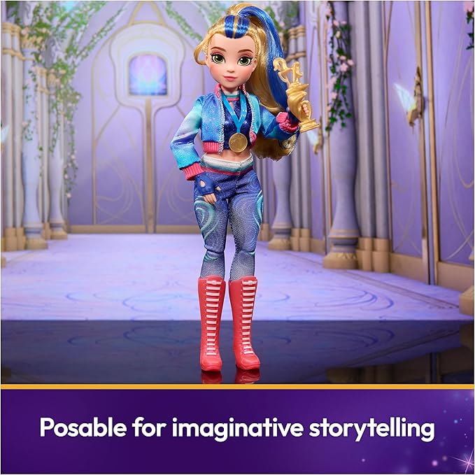 Unicorn Academy, Power of Friendship Isabel Doll, Easter Gifts Idea, Dolls & Unicorn Toys for Girls with Trophy, Medal & 5 Fashion Accessories, 9.5”