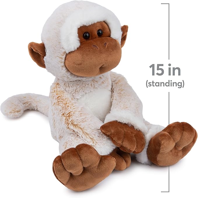 GUND Tilly The Monkey Plush, Premium Stuffed Animal for Ages 1 and Up, Cream/Brown, 15”