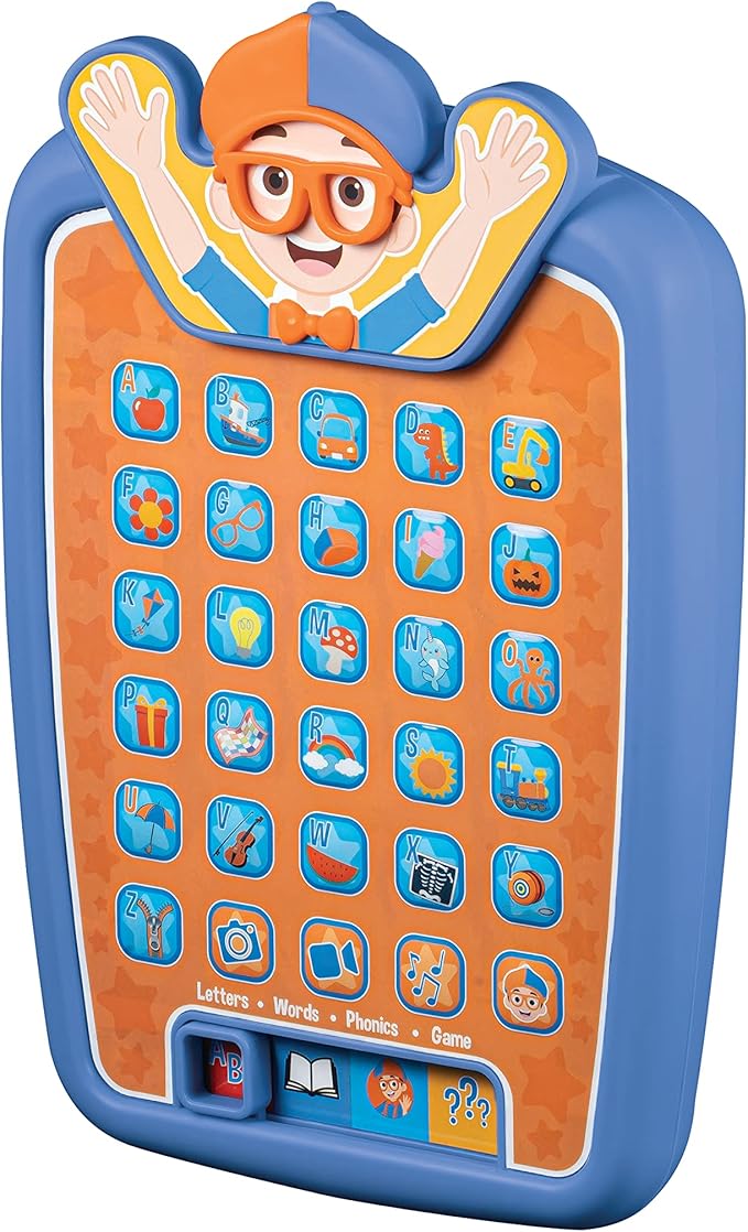 ekids Blippi Kids Tablet for Preschool Learning, Toddler Tablet with Educational Games and ABC Learning for Toddlers and Fans of Blippi Toys