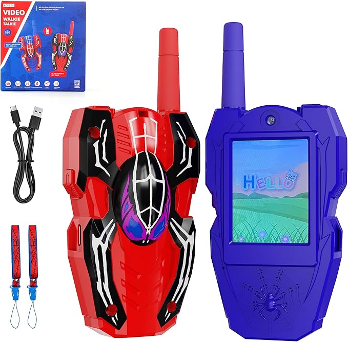 Walkie Talkies for Kids 2 Pack, Video Two Way Radios Toys for Boys