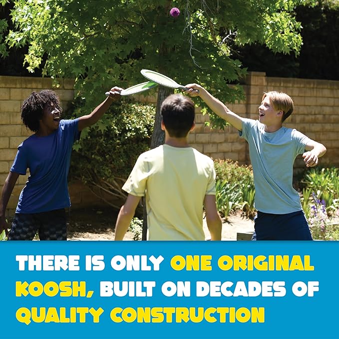 Koosh Double Paddle Playset -- Paddles and Ball for Added Koosh Fun! -- Fidget Toy -- For Ages 6+