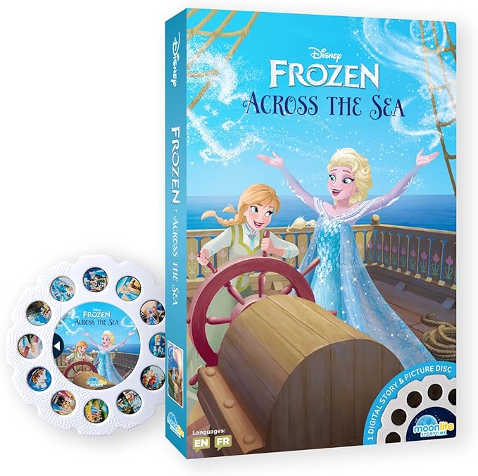 Moonlite Storytime - Disney's Frozen Across The Sea Storytime Disc - A Magical Way to Read Together - Projector Sold Separately - Digital Story w/ Sound FX - Learning Gifts for Kids Ages 1 Year & Up