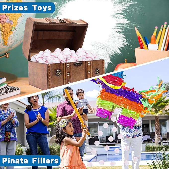 32PCS Spinning Baseball Sports Fidget Toys Party Favors Bulk for Kids 4-8 8-12 Birthday Goodie Treat Bag Stuffers Classroom Treasure Box Toys Carnival Prizes Pinata Easter Egg Fillers Mini Return Gift