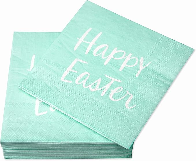 American Greetings 50-Count Beverage Napkins, Easter Party Supplies