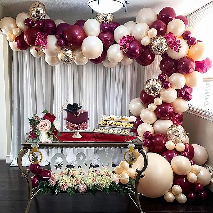 Chrome Fuchsia Balloons, 50 PCS 10 Inch Double-Layered Metallic Fuchsia Pink Balloons, Shiny Thick Chrome Metallic Magenta Latex Helium Fuchsia Magenta Balloons for Birthday Wedding Party Decoration