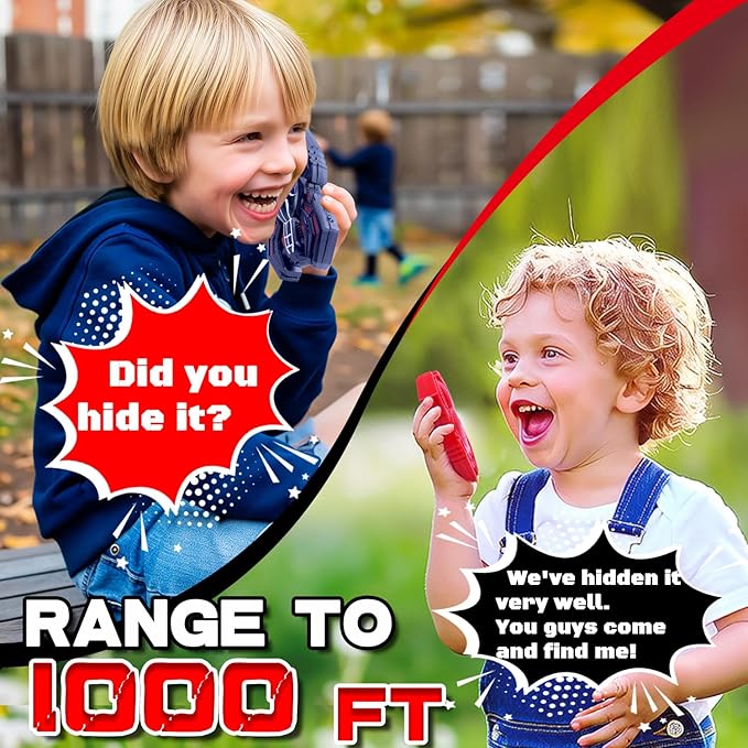 Spiders Walkie Talkies for Boys Toys|Girls Toddlers Walkie Talkies Age 3-8 Year Old|Camping Gear Outdoor Hiking Newsletter|Long Distance Wireless Telephone Receiver for 3-5 4-8 Year Old Kids Gifts