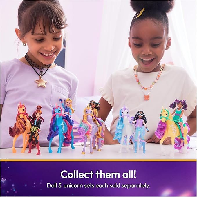 Unicorn Academy, Layla & Glacier with 2 Accessories & Hair Tool, Dolls & Unicorn Toys for Girls Ages 4 and up