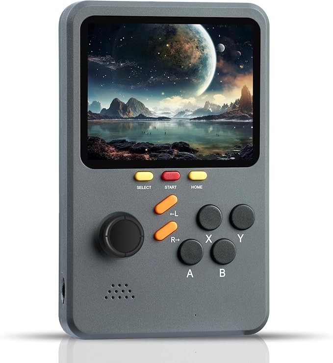 WeLohas Q2 Pro Retro Handheld Game Console,Electronic 3D Gameboy Advance,10000+ Fun Retro Video Games Preloaded,64GB TF Card,3.0" HD Screen,Pocket Gamer Gifts for Teen Adult (Black)