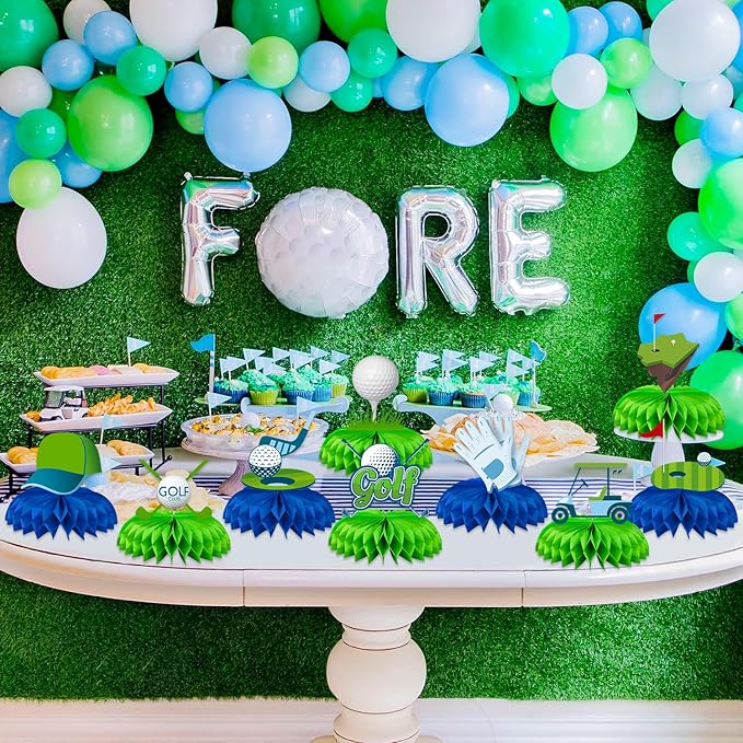 9 Pcs Golf Centerpieces Golf Party Decorations Golf Table Decorations Golf Birthday Party Decorations Golf Party Supplies