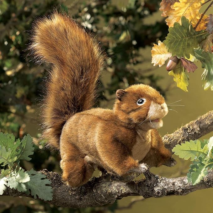 Folkmanis Red Squirrel Hand Puppet, 1 ea