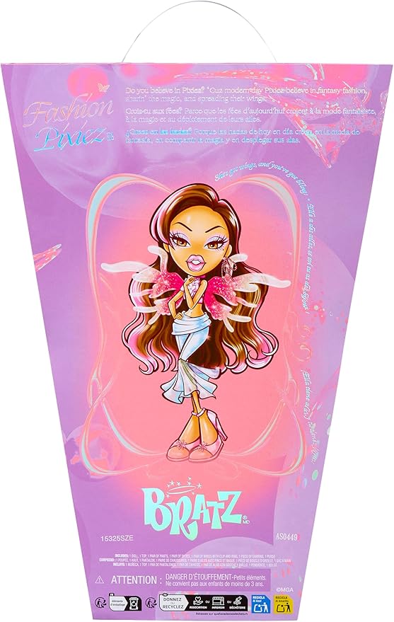 Bratz Fashion Pixiez Yasmin Collectible Fantasy Doll with Real Fashions and Accessories