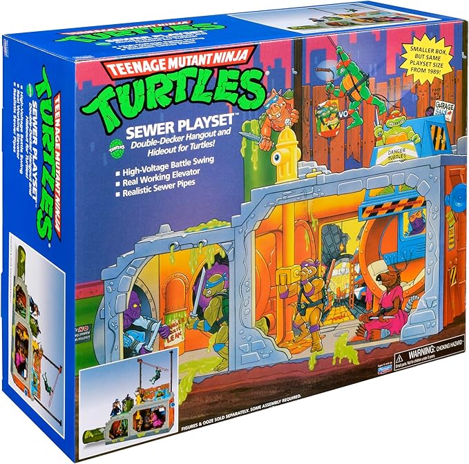 Teenage Mutant Ninja Turtles Classic Sewer Playset by Playmates Toys – Amazon Exclusive