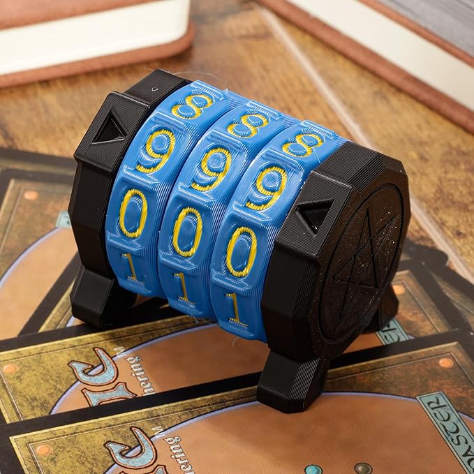 MTG Life Counter Wheel Health Tracker Gradient Game Counter for Board Game Compatible Table top Games with Magic Card Game Accessories CCG Creature Stats (Blue)
