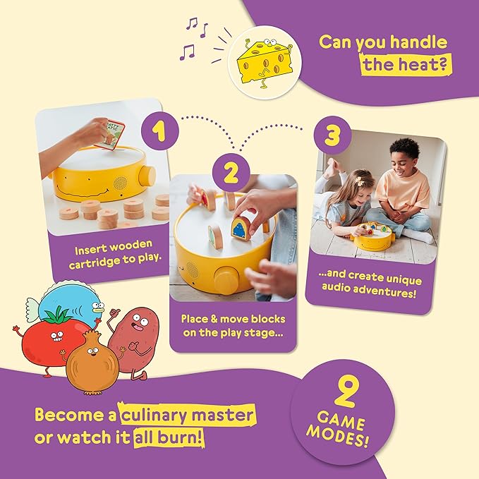 Interactive Audio Play Stage Game |Bernard's Kitchen Game |Cook to Survive | Listen, Learn and Play | Ages 5+ Boys & Girls