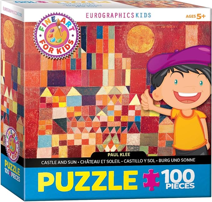EuroGraphics Castle and Sun by Paul Klee 100-Piece Puzzle, Multi