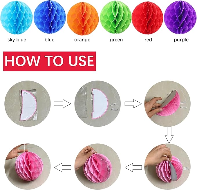 Happy Birthday Decorations For Women Men,Birthday Backdrop,Banner Balloons,Table Cloth,Paper pom poms Party Supplies for Girls Boys (Colorful)