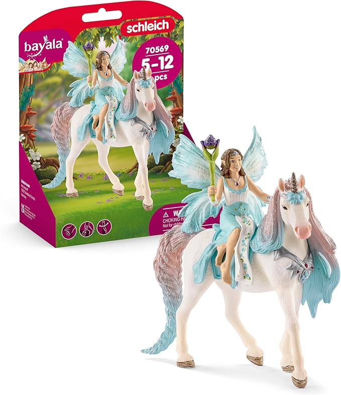 Schleich bayala Fairy Princess Eyela with Sparkly Unicorn Toy from The Princess and the Unicorn Movie for Kids Ages 5-12