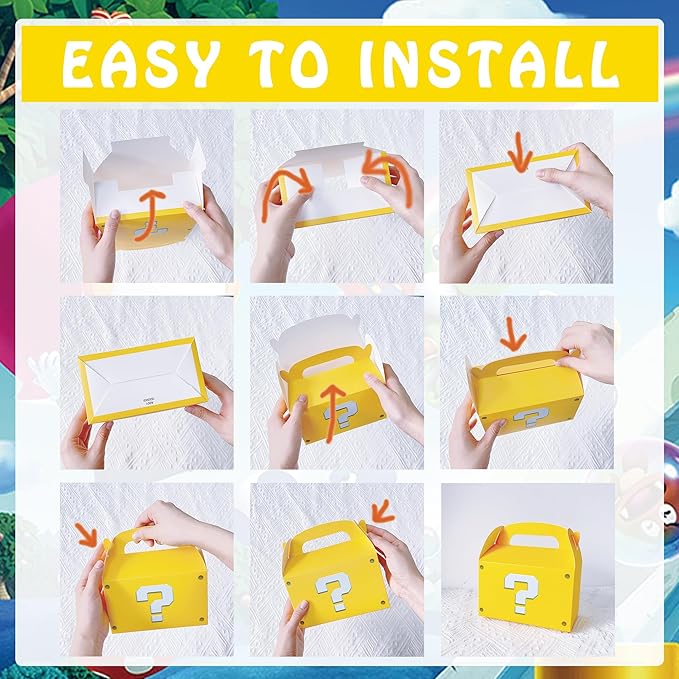 127 PCS Birthday Party Favor Supplies, Birthday Party Decorations Set Includes 50 Stickers, 15 Slap Bracelets, 10 Bracelets, 10 Button Pins, 10 Key chains, 10 Box, 10 Mask, 12 Stamp