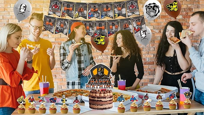 Electric Welding Party Decorations Electric Welding Birthday Party Supplies Includes Electric Welding Birthday Banner Cake Topper Cupcake Toppers Balloons for Electric Welder Birthday Party
