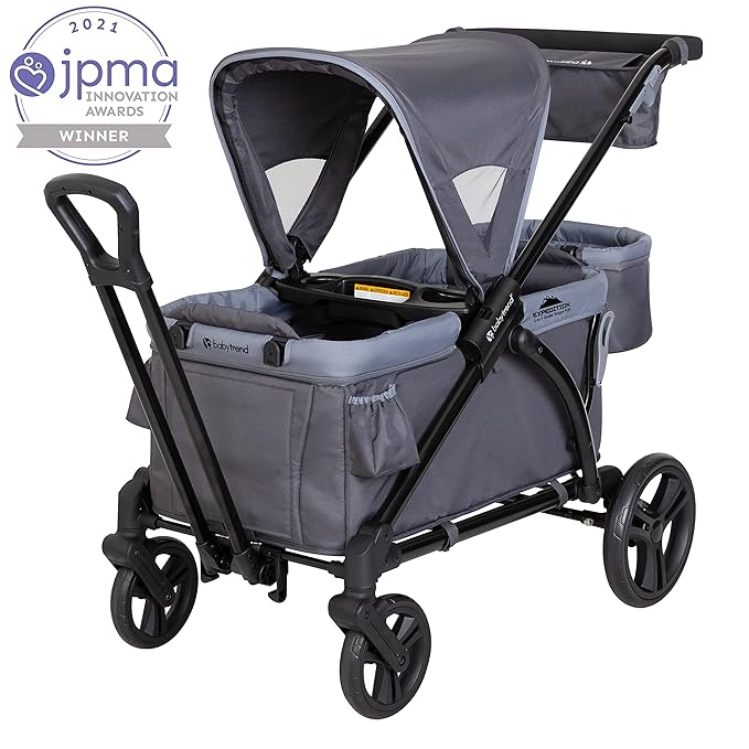 Baby Trend Expedition 2-in-1 Stroller Wagon Plus, Ultra Grey