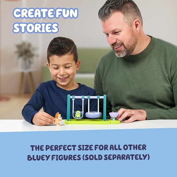 Bluey Turtleboy Backyard Playground Set – Includes Bingo & Turtleboy Figures – Playground Set for Backyards Involving Imaginative Play