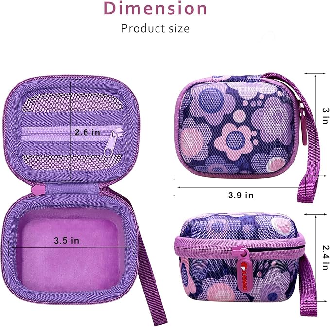 XANAD Carrying Case Compatible with Bitzee Interactive Toy Digital Pet, Protective Storage Holder for Bitzee Virtual Electronic Pets Accessories Purple