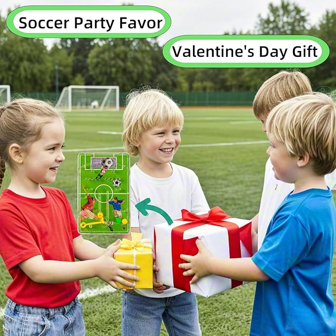 24Pcs Soccer Pinball Game and Maze Puzzles 2 In1- Football Party Favors for Kids-Goodie Bag Stuffers-Kids Return Present for Birthday Party-Back to School Toy-2.95"