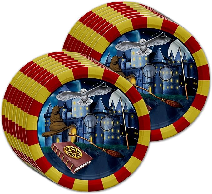 Wizard Castle Birthday Party Supplies Set Plates Napkins Cups Tableware Kit for 16