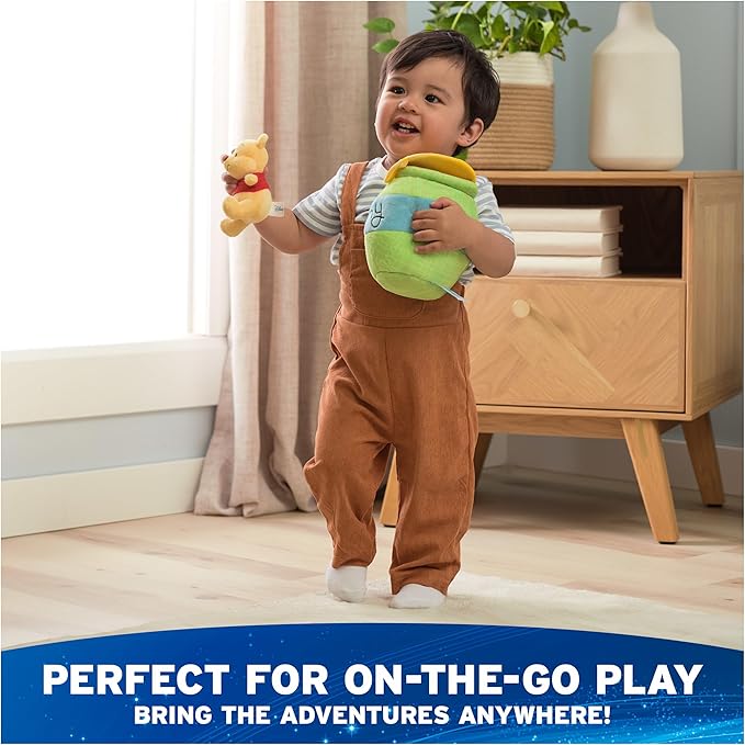 GUND Disney Official Winnie The Pooh Plush Playset with Pooh, Tigger, and Piglet, Sensory Toy Stuffed Animals for Ages 0 and Up, Green, 8”