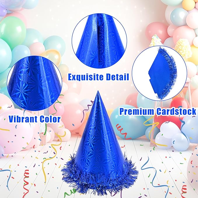 CANREVEL Party Hats for Adults, Party Supply for Party Decorations, Party Headwear for Birthday Celebration for Women Men
