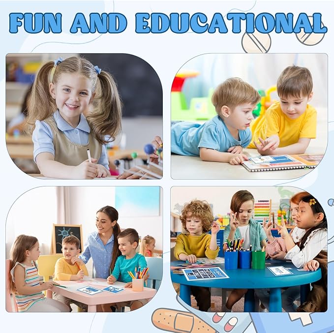 8 PCS Kids Pretend Play Doctor Set Hospital Playset for Kids Pretend Play Doctor Accessories Educational Doctor Kit Doctor Role Play Kit Double-Sided 30 Pages Pads with Pen for Toddlers