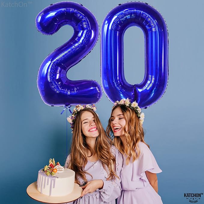 KatchOn, Giant Navy Blue Number 0 Balloon - 40 Inch | 0 Navy Blue Balloons | 0 Navy Blue Number Balloon, Blue Birthday Decorations | Mylar numbers, Make 10, 30, 50, 100 Balloon Numbers