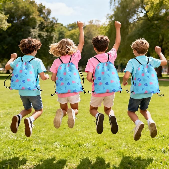 Cartoon Party Favors, Hawai Element Birthday Party Supplies & Goodie Bags for Kids, Include Drawstring Bags Notebook Silicone Bracelet Highlighter for Gifts Fillers