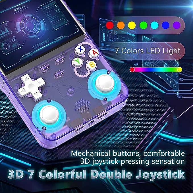 R36 Ultra Retro Handheld Game Console, 4.0-Inch 720x720 IPS Large Screen, Preloaded 20,000+ Classic Games, Linux Open Source with WiFi for Multiplayer, Portable Travel Game System, Kids & Adults Gift