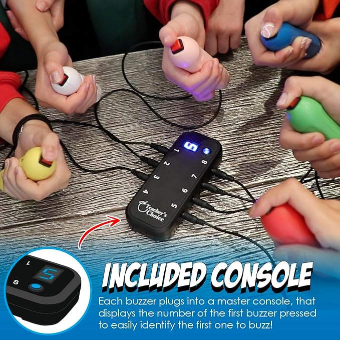 Teacher's Choice Joystick Buzzer Game System (Console+4 Buzzer)