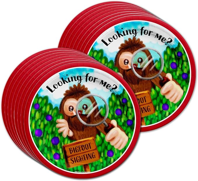 Birthday Galore Bigfoot Themed Party Supplies for Kids and Adults - Fun Celebration Set with Plates, Napkins, Cups, Tableware, Quick Setup, Colorful Decorations for Every Birthday Events - Kit for 16