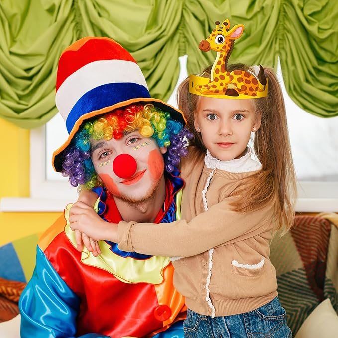 24 Pcs Party Hats for Kids Paper Headbands Crown for Boys Girls, Birthday Party Decoration Favors