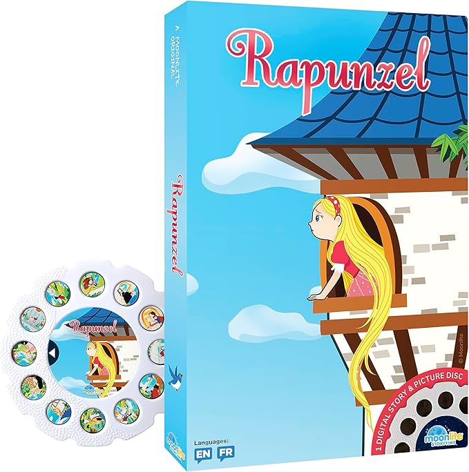 Moonlite Storytime - Rapunzel - A Magical Way to Read Together - Projector Sold Separately - Single Disc Pack for Kids & Toddlers - Learning Gifts for Kids Ages 12 Months & Up
