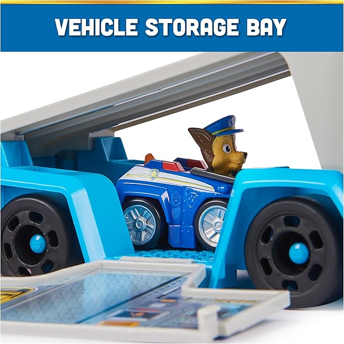 Paw Patrol: Pup Squad Patroller Team Vehicle, Toy Truck with Collectible Chase Toy Car, Kids Toys for Boys & Girls Ages 3+