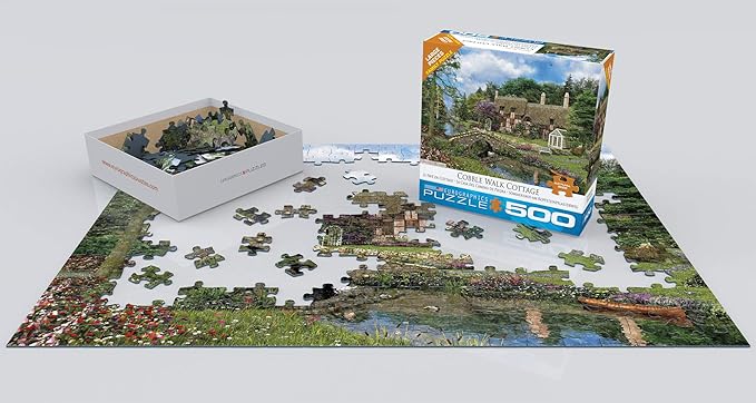 Cobble Walk Cottage by Dominic Davidson Puzzle, 500-Piece