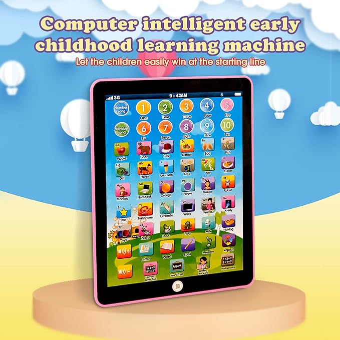 Kids Tablet -Learning Pad,with 6 Games to Learn Music/Words/Learning Letters/Alphabet,Education Tablet for Kids for Boys & Girls 3 Years Up…