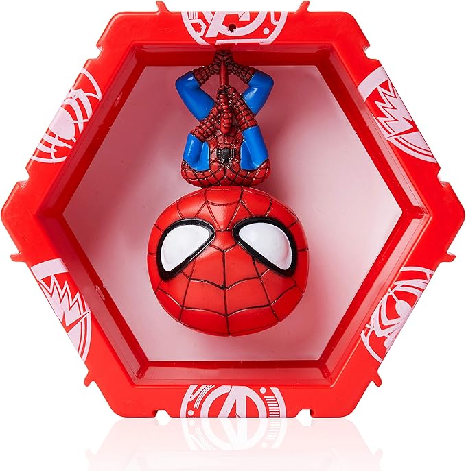 WOW! PODS Avengers Collection - Spider-Man | Superhero Light-Up Bobble-Head Figure | Official Marvel Collectable Toys & Gifts